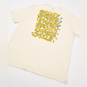 EUC Oakley SCATTERED SCREEN B1B TEE T-Shirt with Gold and Green Graphic XL